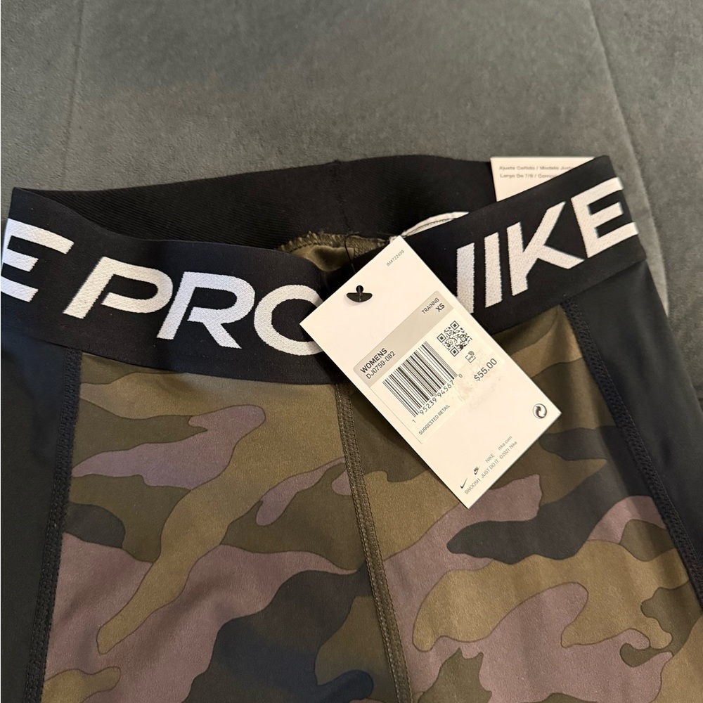 Nike Camo Leggings with Black Waistband